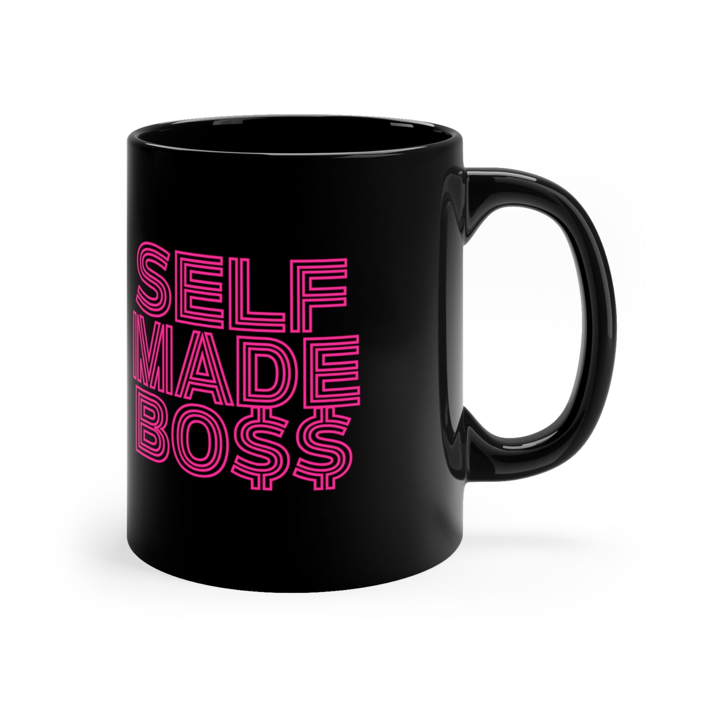 Self Made Boss 11oz Black Mug