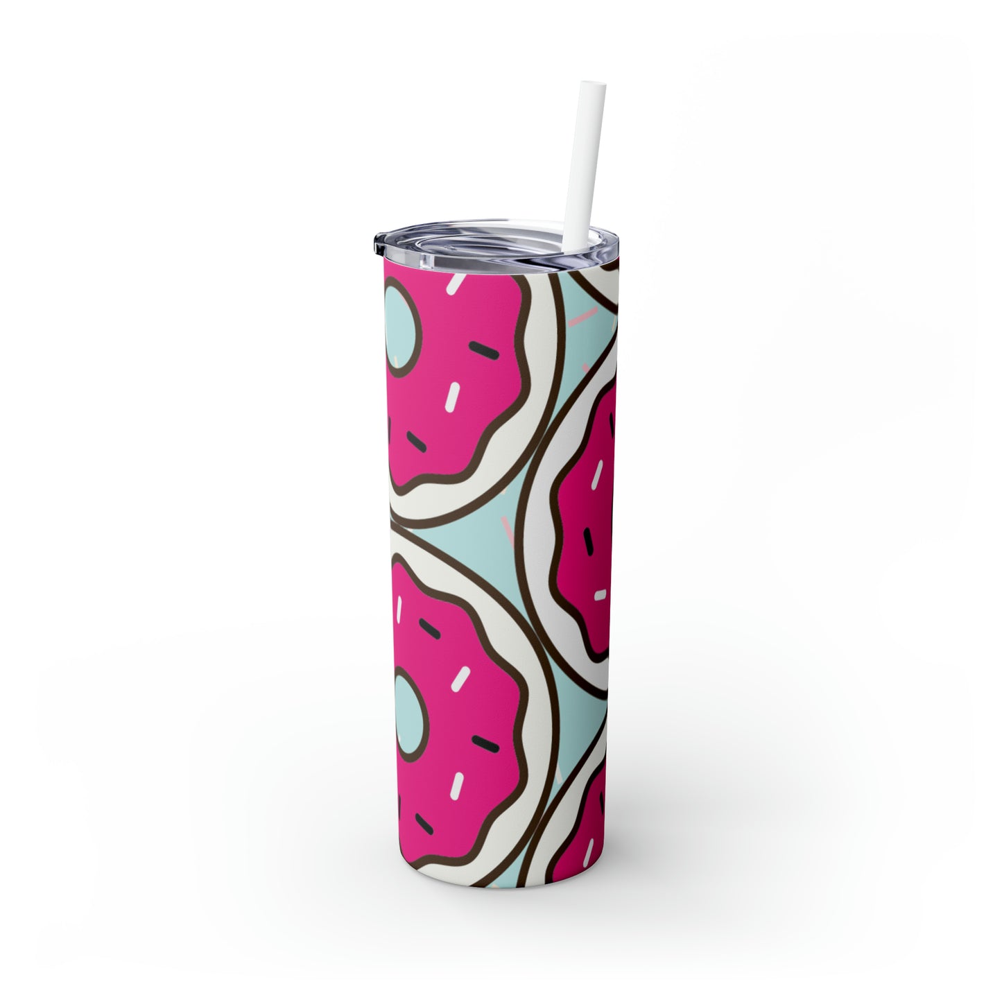 Insulated Donut Tumbler with Straw, 20oz